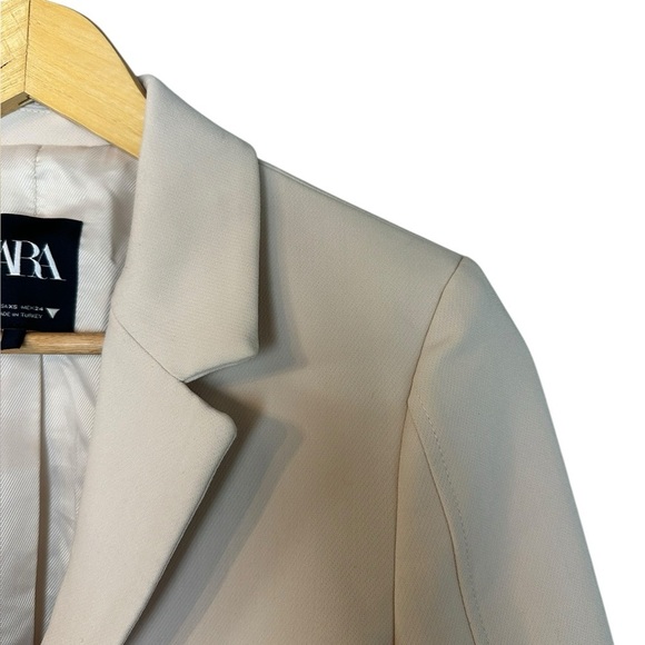 ZARA 2PIECES CROPPED BLAZER AND SPLIT SKIRT in Bone XS - Picture 6 of 16